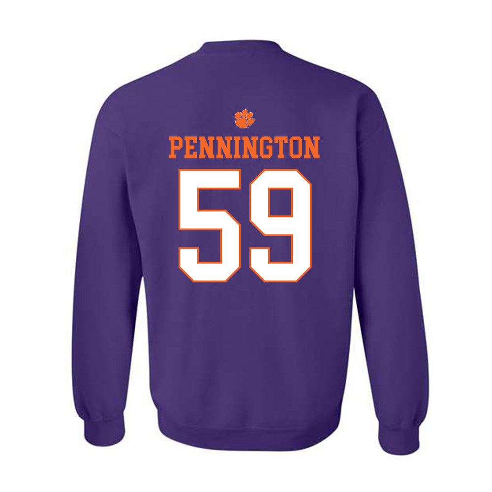 Clemson - NCAA Football : Dietrick Pennington - Classic Shersey Crewneck Sweatshirt-1