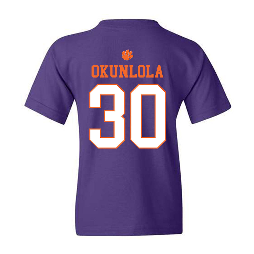 Clemson - NCAA Men's Soccer : Remi Okunlola - Classic Shersey Youth T-Shirt