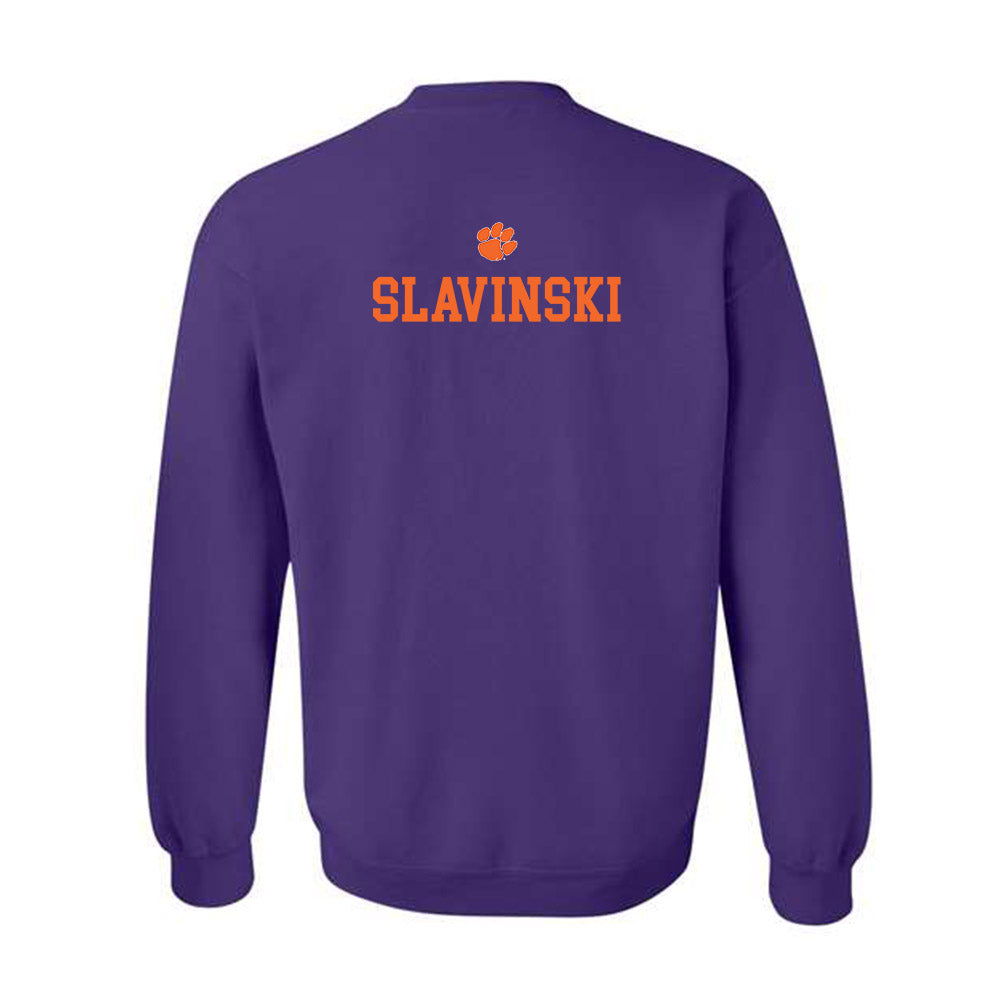 Clemson - NCAA Men's Track & Field : Blaik Slavinski - Classic Shersey Crewneck Sweatshirt-1