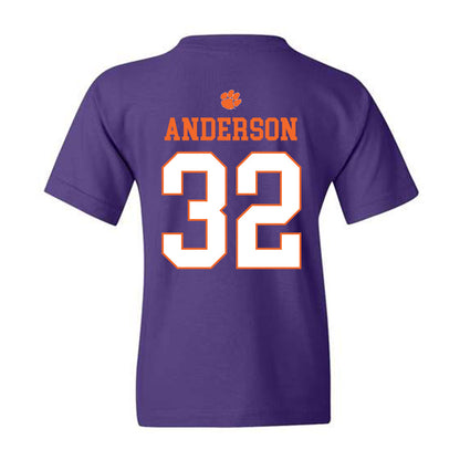 Clemson - NCAA Football : Jamal Anderson - Classic Shersey Youth T-Shirt