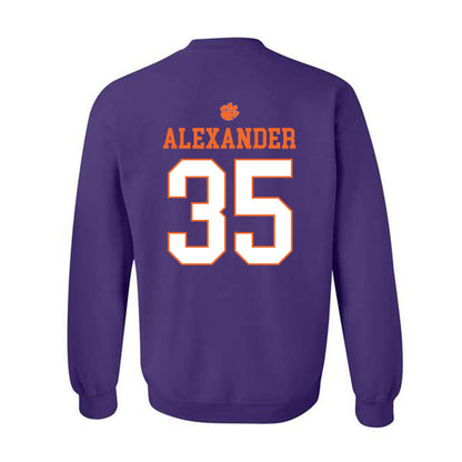 Clemson - NCAA Football : Jeremiah Alexander - Classic Shersey Crewneck Sweatshirt-1