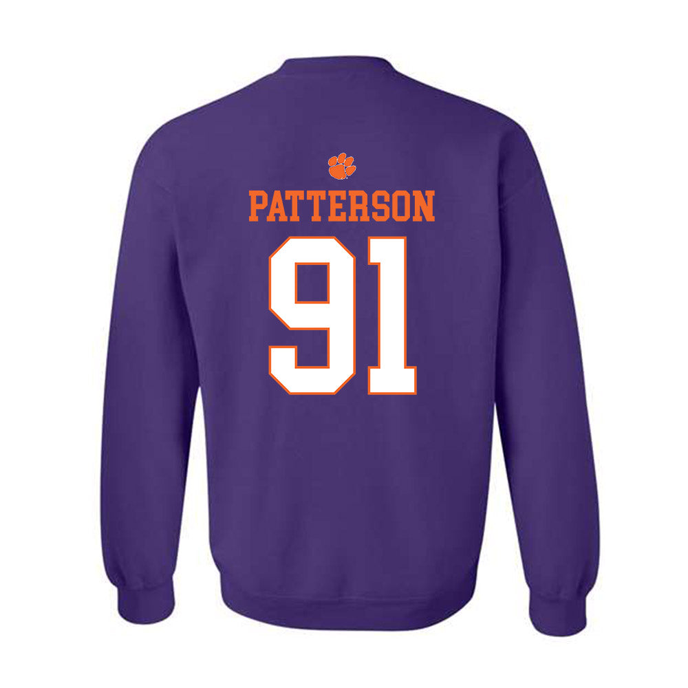 Clemson - NCAA Football : Zaire Patterson - Classic Shersey Crewneck Sweatshirt