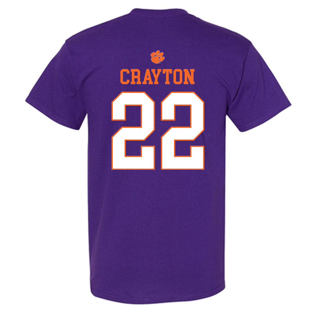 Clemson - NCAA Football : Dee Crayton - Classic Shersey T-Shirt-1