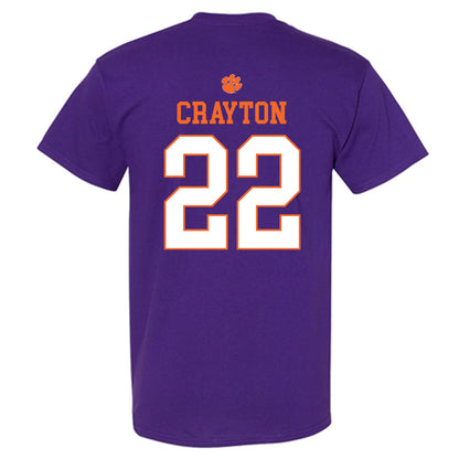Clemson - NCAA Football : Dee Crayton - Classic Shersey T-Shirt-1