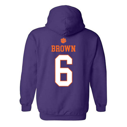 Clemson - NCAA Football : Tyler Brown - Classic Shersey Hooded Sweatshirt-1