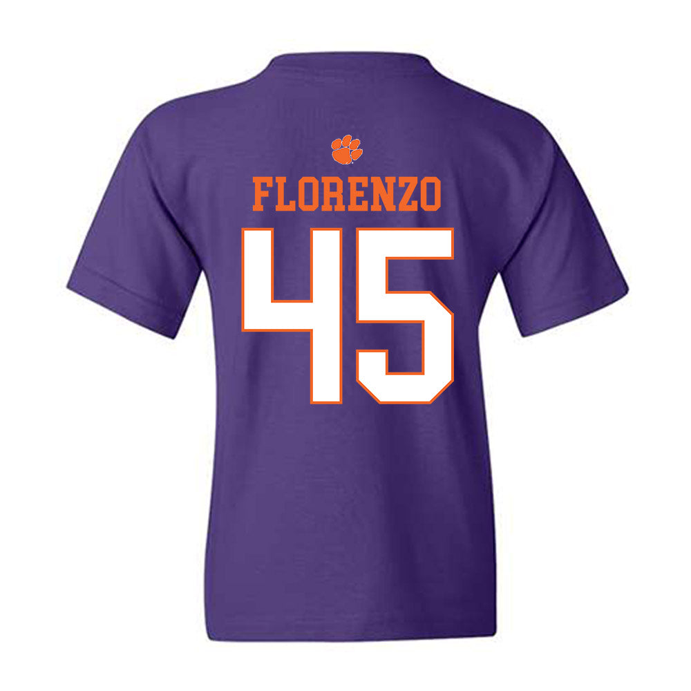 Clemson - NCAA Football : Philip Florenzo - Classic Shersey Youth T-Shirt-1