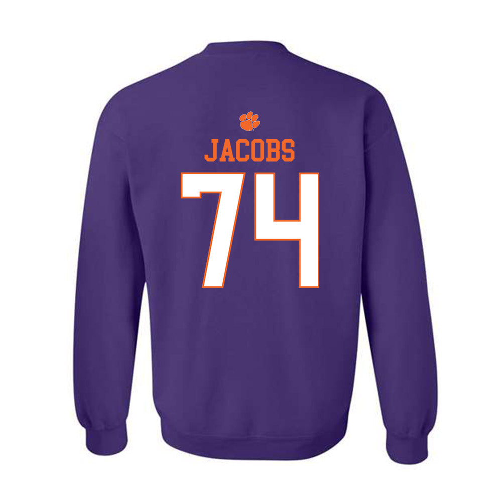 Clemson - NCAA Football : Brayden Jacobs - Classic Shersey Crewneck Sweatshirt-1