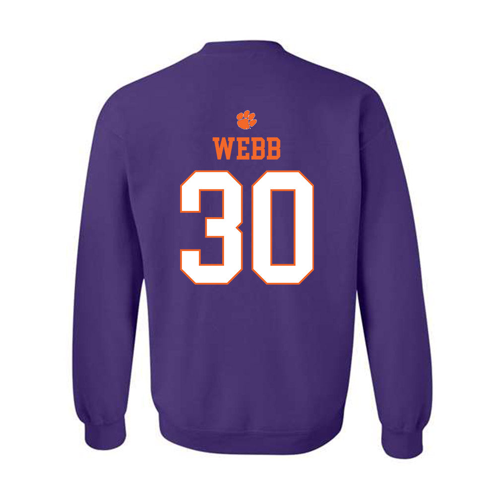Clemson - NCAA Football : Kylen Webb - Classic Shersey Crewneck Sweatshirt-1