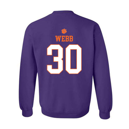 Clemson - NCAA Football : Kylen Webb - Classic Shersey Crewneck Sweatshirt-1