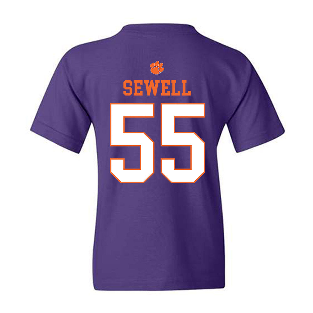 Clemson - NCAA Football : Harris Sewell - Classic Shersey Youth T-Shirt-1