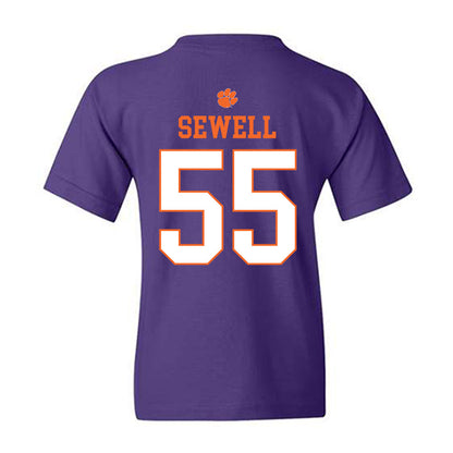 Clemson - NCAA Football : Harris Sewell - Classic Shersey Youth T-Shirt-1