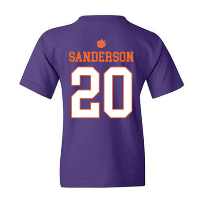 Clemson - NCAA Football : Clark Sanderson - Classic Shersey Youth T-Shirt-1