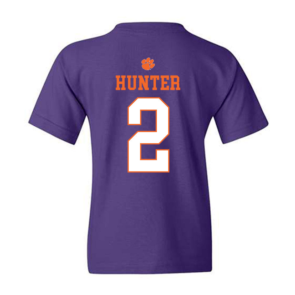 Clemson - NCAA Men's Basketball : Dillon Hunter - Classic Shersey Youth T-Shirt-1
