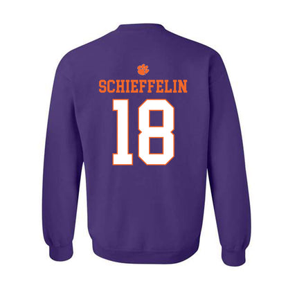 Clemson - NCAA Football : Ian Schieffelin - Classic Shersey Crewneck Sweatshirt-1