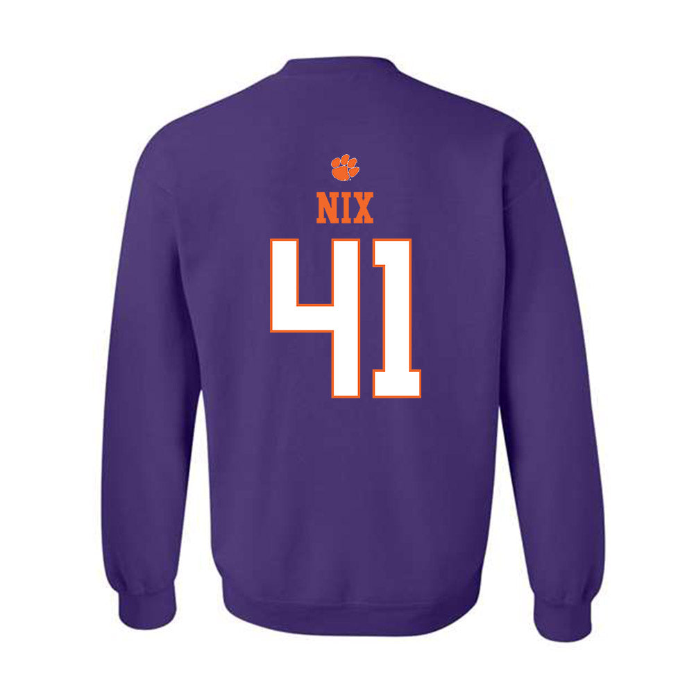 Clemson - NCAA Football : Caleb Nix - Classic Shersey Crewneck Sweatshirt