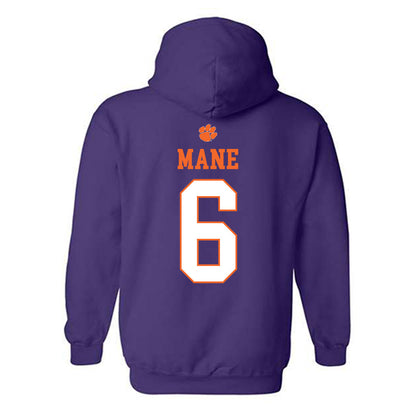 Clemson - NCAA Men's Soccer : Abdou Mane - Classic Shersey Hooded Sweatshirt-1