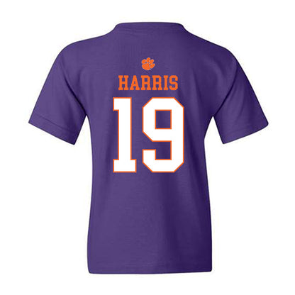 Clemson - NCAA Women's Soccer : Juju Harris - Classic Shersey Youth T-Shirt-1