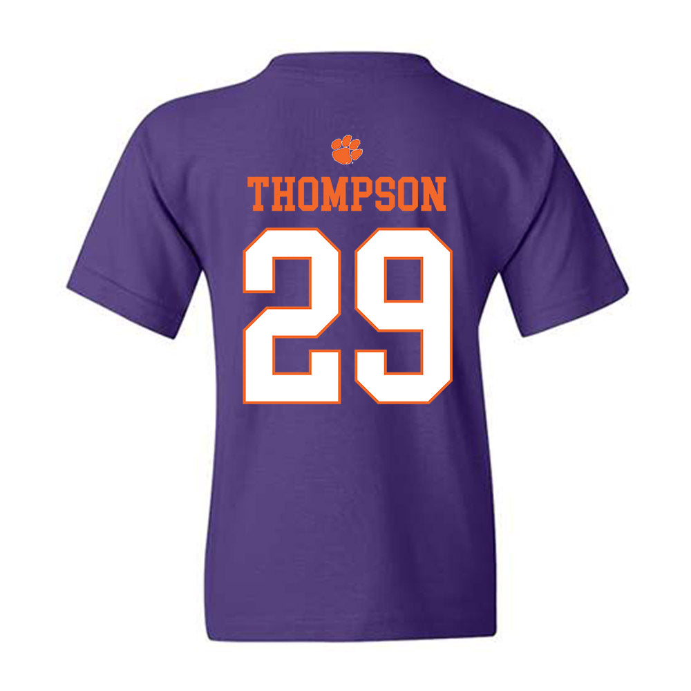 Clemson - NCAA Women's Soccer : Jordan Thompson - Classic Shersey Youth T-Shirt-1