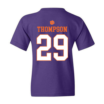 Clemson - NCAA Women's Soccer : Jordan Thompson - Classic Shersey Youth T-Shirt-1