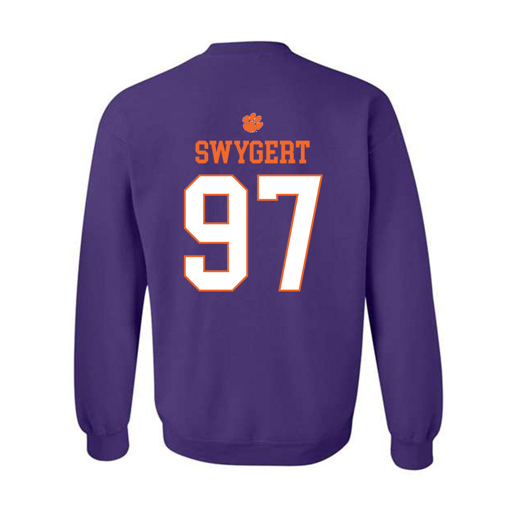 Clemson - NCAA Football : Patrick Swygert - Classic Shersey Crewneck Sweatshirt-1