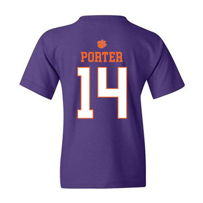 Clemson - NCAA Women's Basketball : Addie Porter - Classic Shersey Youth T-Shirt-1