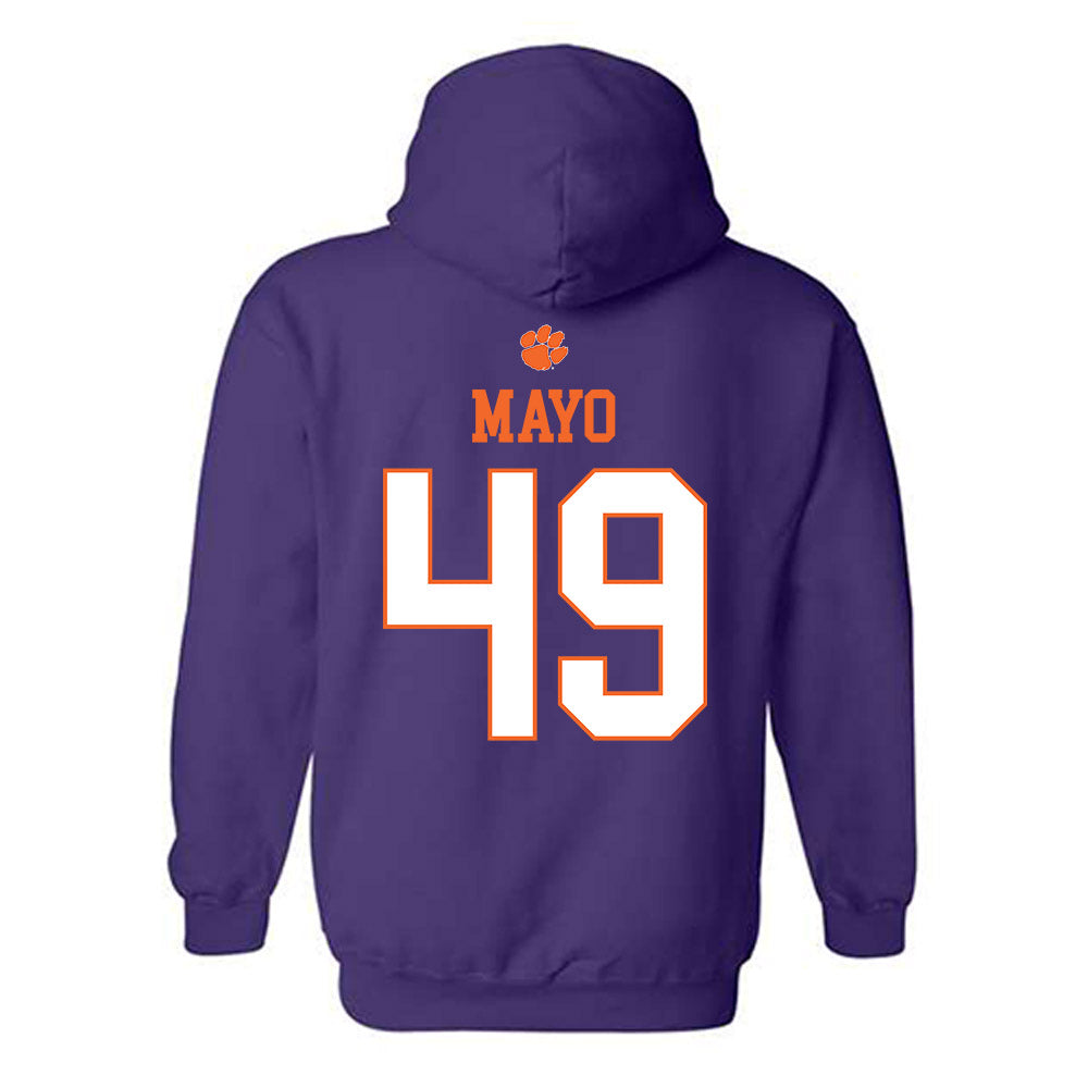 Clemson - NCAA Football : Darien Mayo - Classic Shersey Hooded Sweatshirt-1