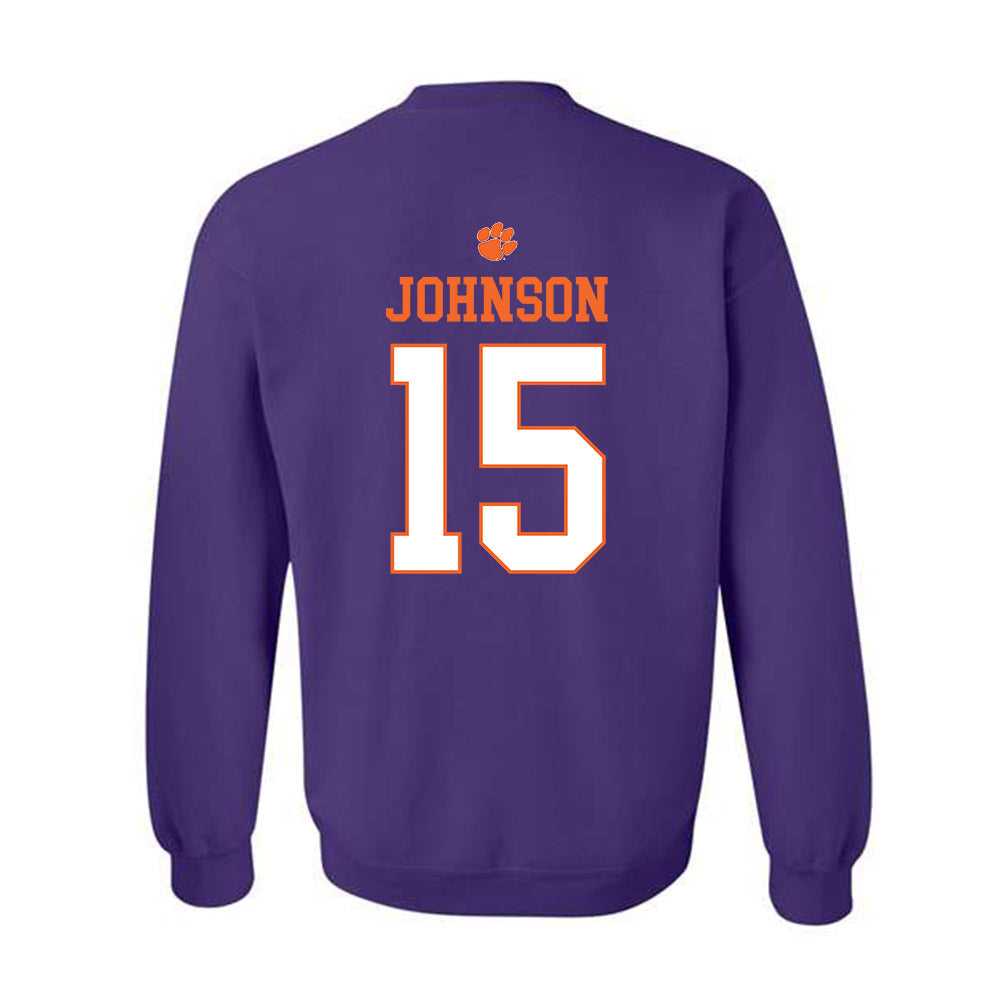 Clemson - NCAA Women's Soccer : Ella Johnson - Classic Shersey Crewneck Sweatshirt-1