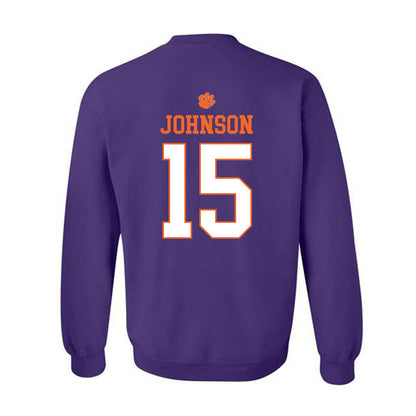 Clemson - NCAA Women's Soccer : Ella Johnson - Classic Shersey Crewneck Sweatshirt-1