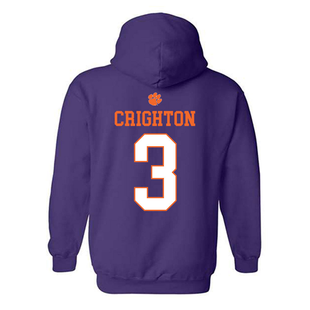 Clemson - NCAA Baseball : Jack Crighton - Classic Shersey Hooded Sweatshirt