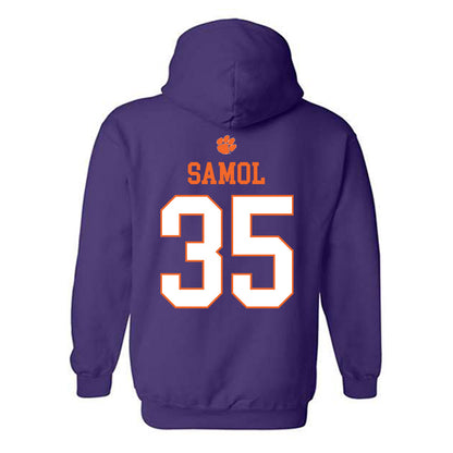 Clemson - NCAA Baseball : Noah Samol - Classic Shersey Hooded Sweatshirt