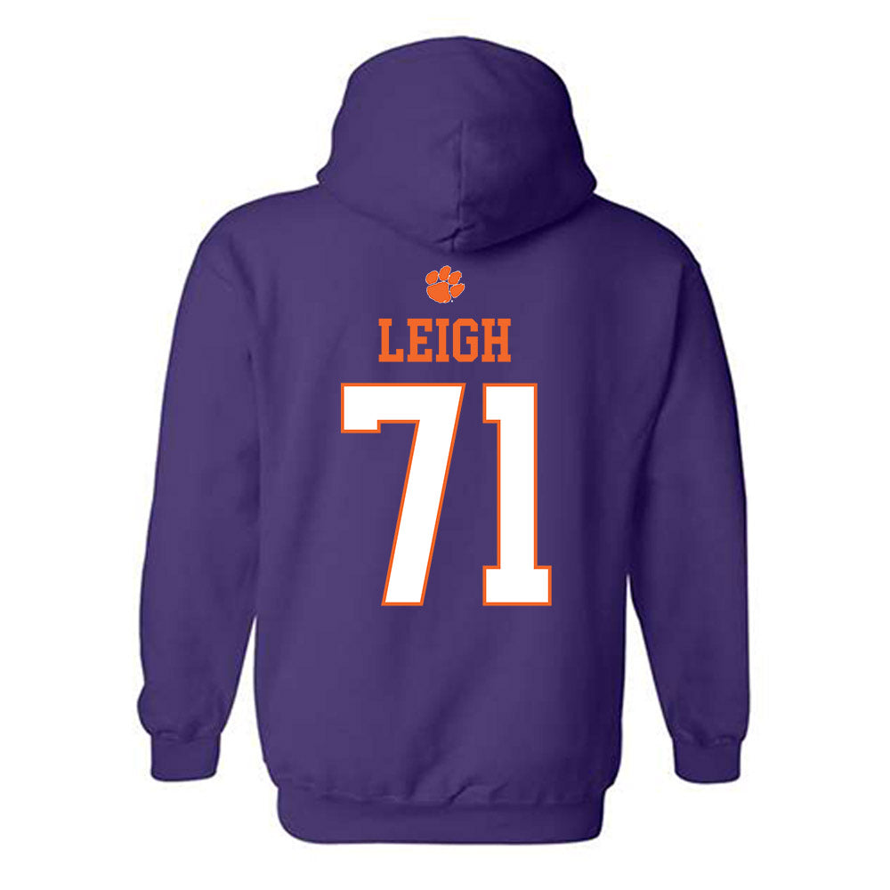 Clemson - NCAA Football : Tristan Leigh - Classic Shersey Hooded Sweatshirt-1