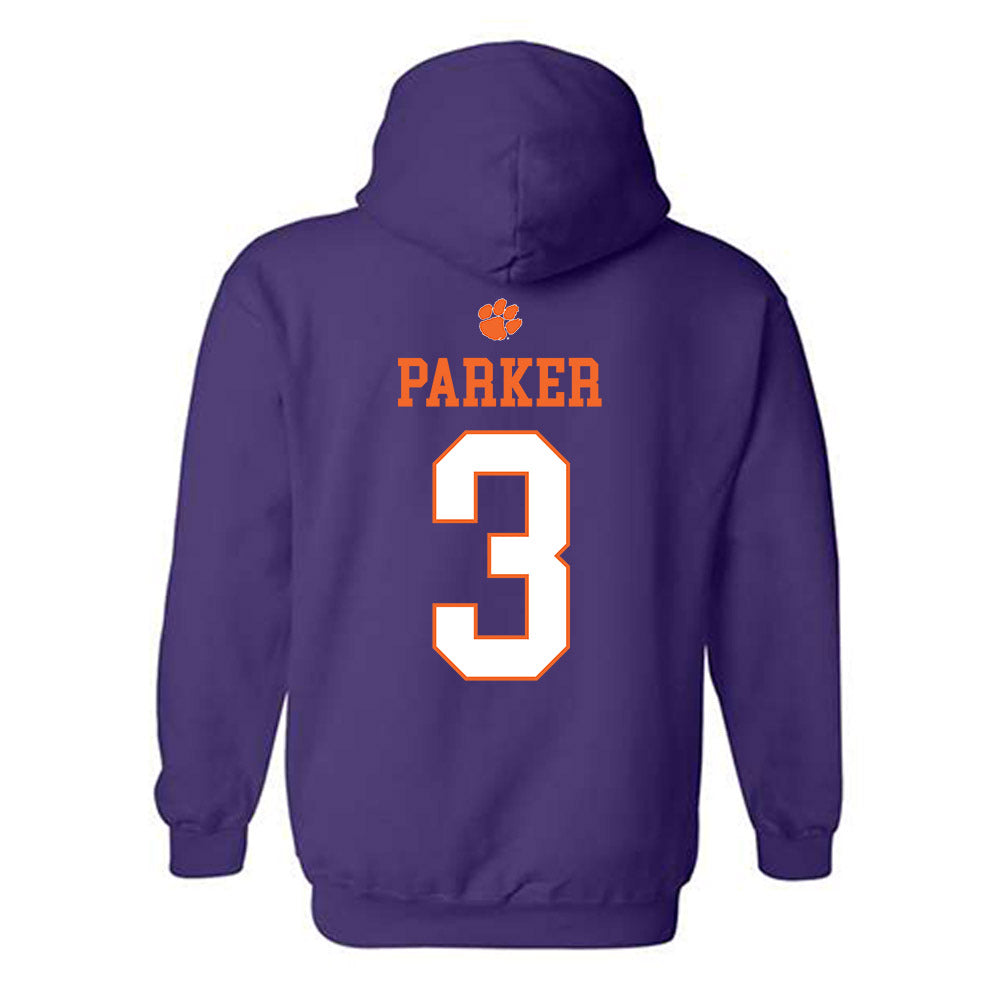 Clemson - NCAA Football : T.J. Parker - Classic Shersey Hooded Sweatshirt-1