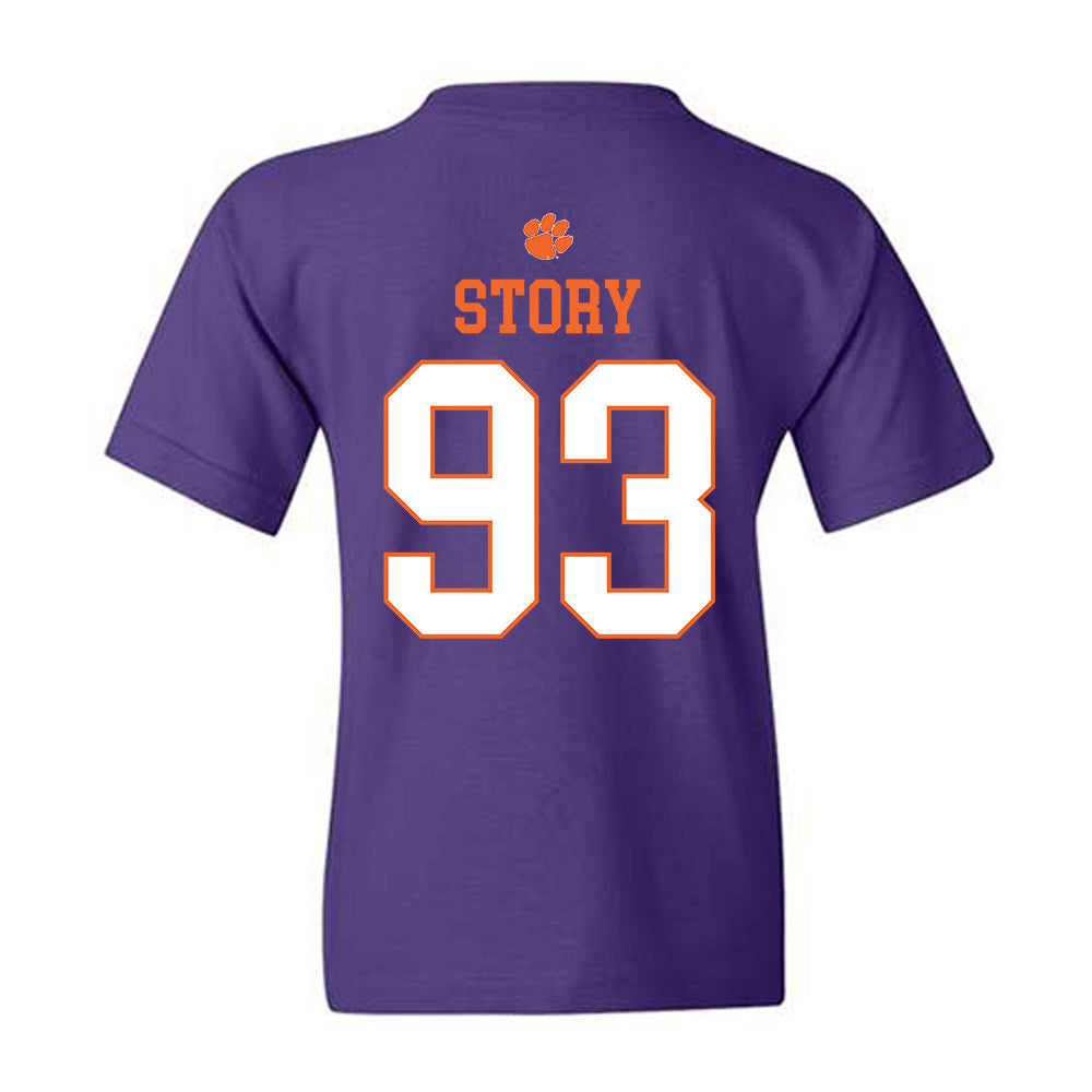 Clemson - NCAA Football : Caden Story - Classic Shersey Youth T-Shirt-1