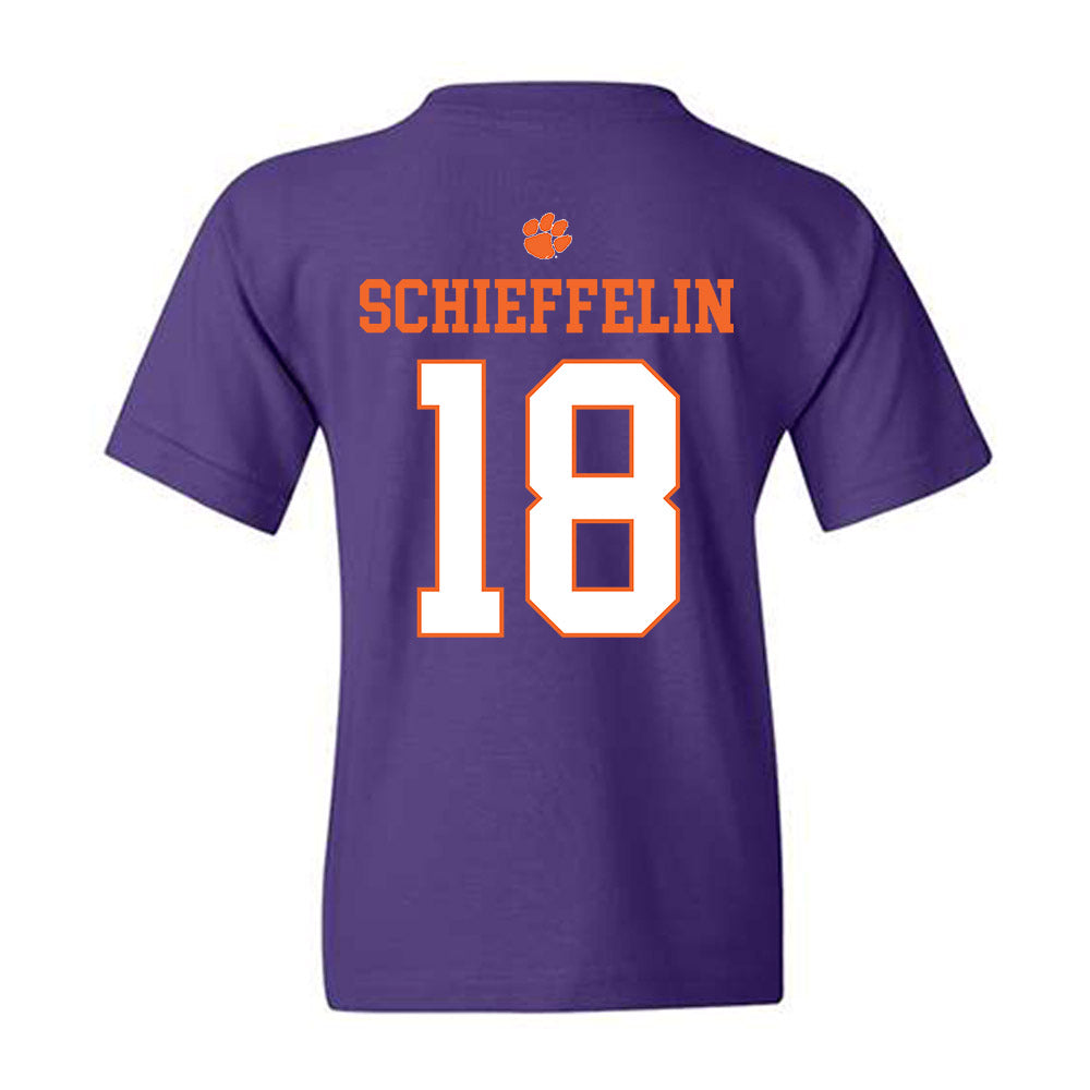 Clemson - NCAA Football : Ian Schieffelin - Classic Shersey Youth T-Shirt-1