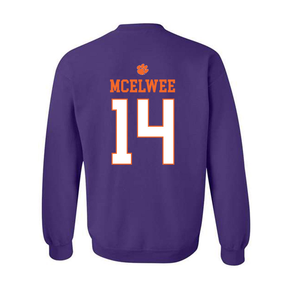 Clemson - NCAA Women's Lacrosse : Caitlin McElwee - Classic Shersey Crewneck Sweatshirt-1