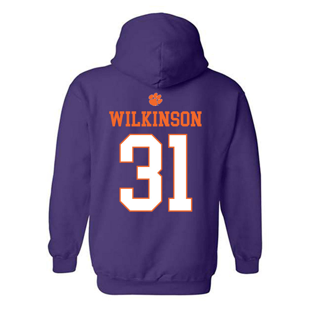Clemson - NCAA Football : Joe Wilkinson - Classic Shersey Hooded Sweatshirt-1