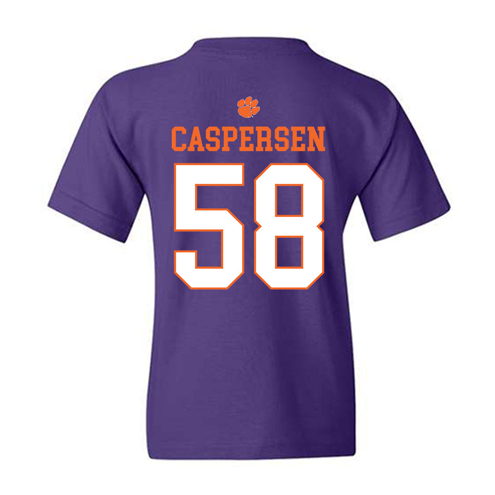 Clemson - NCAA Football : Holden Caspersen - Classic Shersey Youth T-Shirt-1