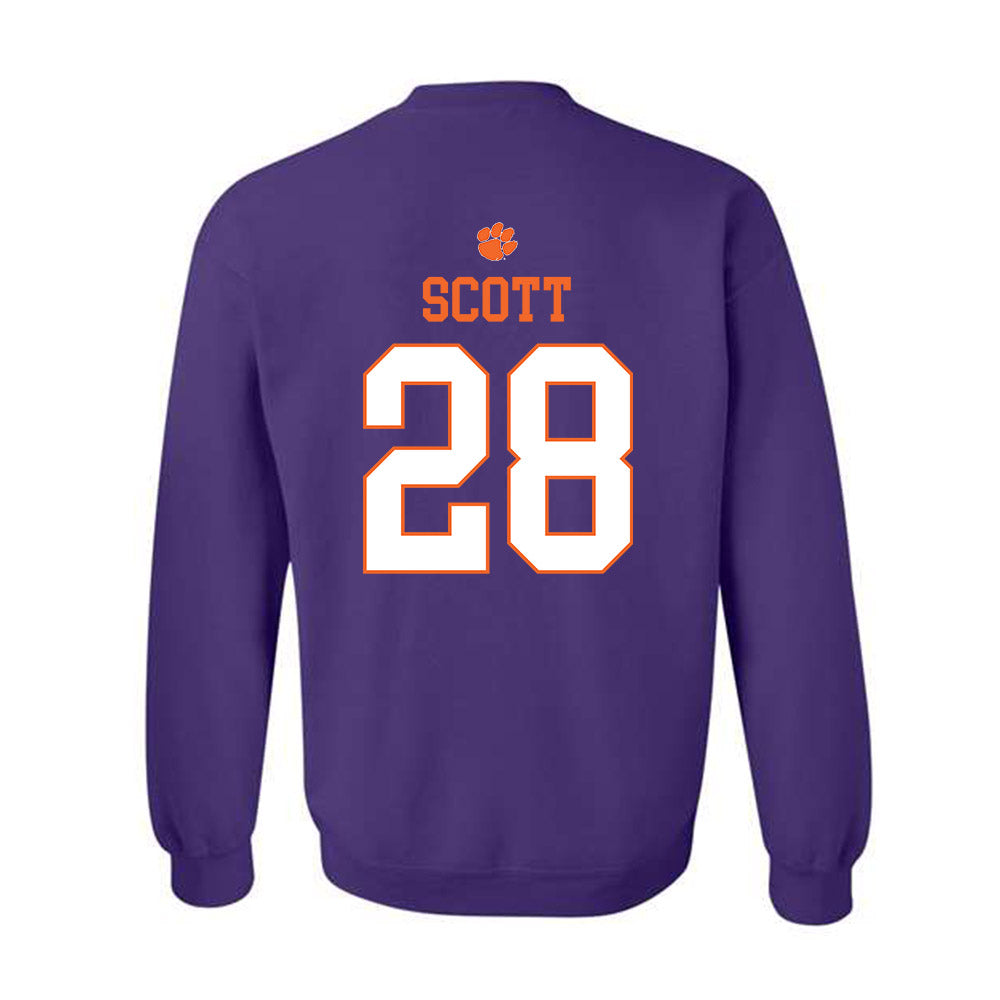 Clemson - NCAA Women's Lacrosse : Teagan Scott - Classic Shersey Crewneck Sweatshirt-1