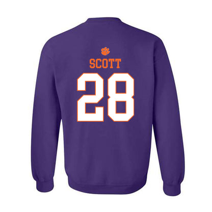 Clemson - NCAA Women's Lacrosse : Teagan Scott - Classic Shersey Crewneck Sweatshirt-1
