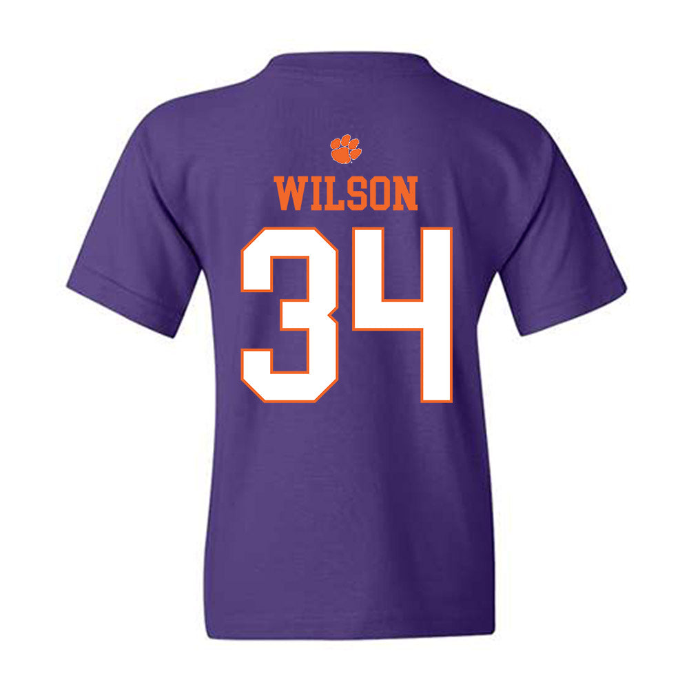 Clemson - NCAA Football : Max Wilson - Classic Shersey Youth T-Shirt-1