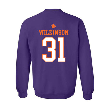 Clemson - NCAA Football : Joe Wilkinson - Classic Shersey Crewneck Sweatshirt-1