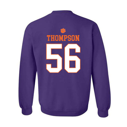 Clemson - NCAA Football : Champ Thompson - Classic Shersey Crewneck Sweatshirt