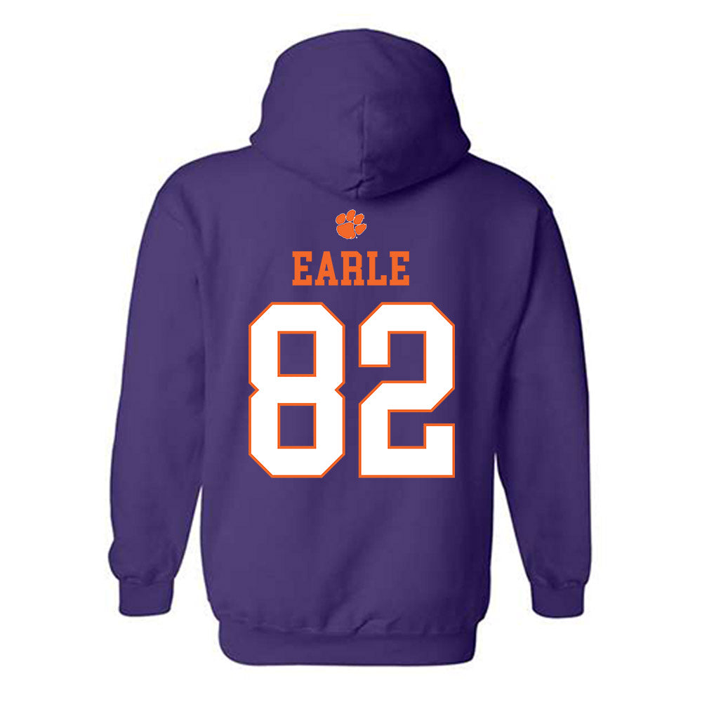Clemson - NCAA Football : Sam Earle - Classic Shersey Hooded Sweatshirt-1