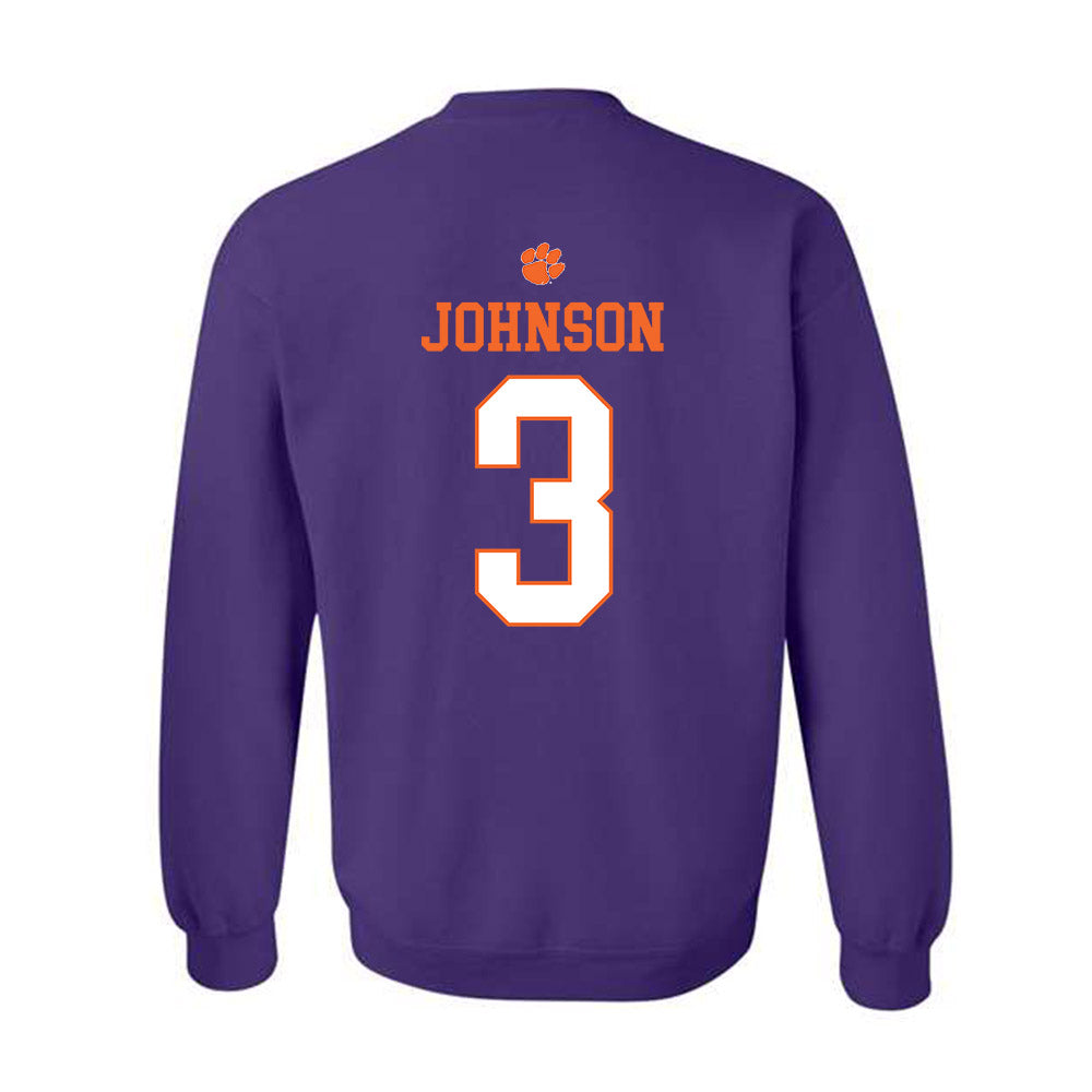 Clemson - NCAA Softball : Kylee Johnson - Classic Shersey Crewneck Sweatshirt-1