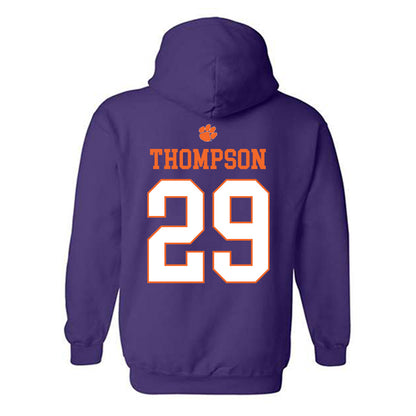 Clemson - NCAA Women's Soccer : Jordan Thompson - Classic Shersey Hooded Sweatshirt-1