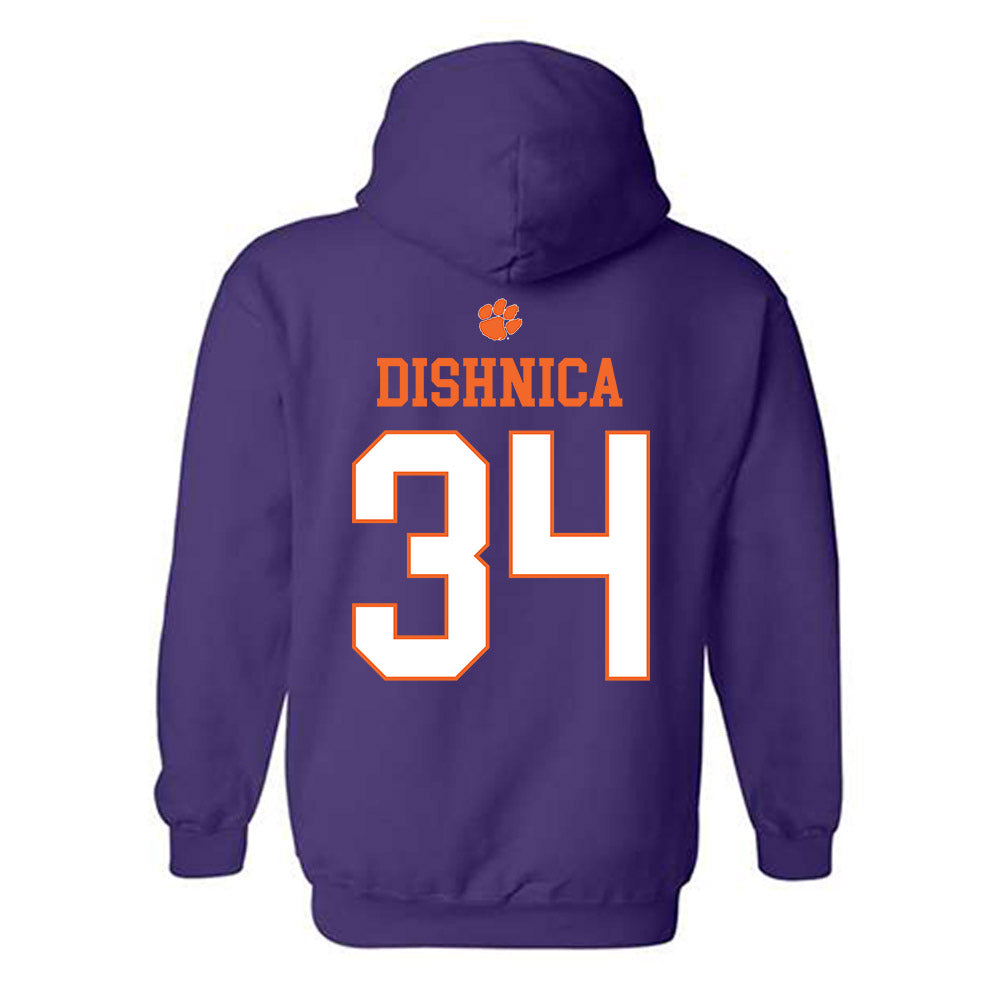 Clemson - NCAA Men's Soccer : Samir Dishnica - Classic Shersey Hooded Sweatshirt