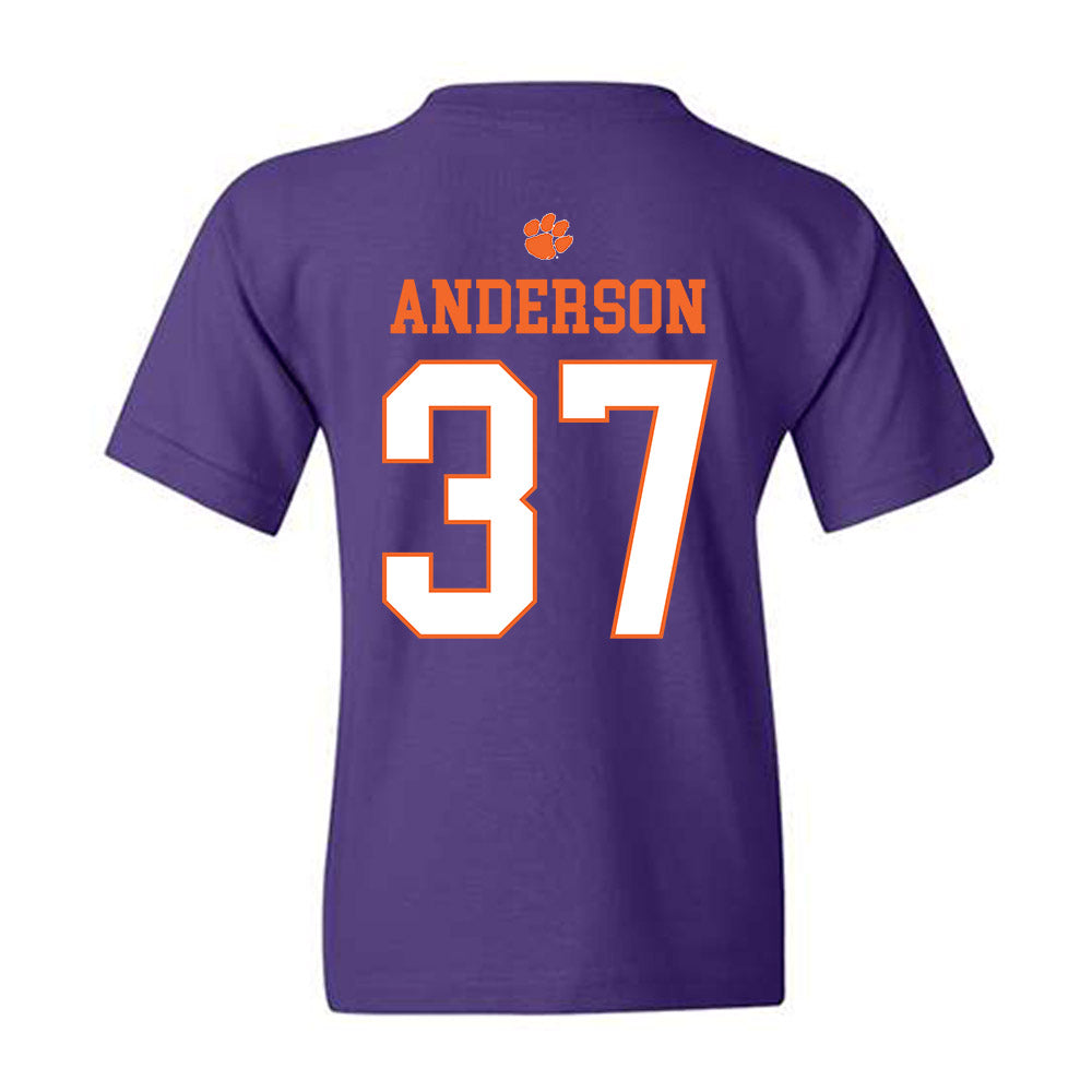 Clemson - NCAA Football : Logan Anderson - Classic Shersey Youth T-Shirt-1