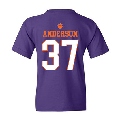 Clemson - NCAA Football : Logan Anderson - Classic Shersey Youth T-Shirt-1