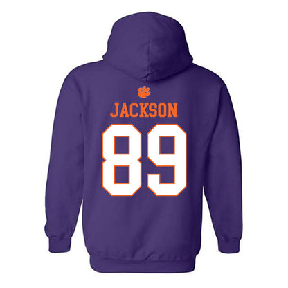 Clemson - NCAA Football : Zach Jackson - Classic Shersey Hooded Sweatshirt-1