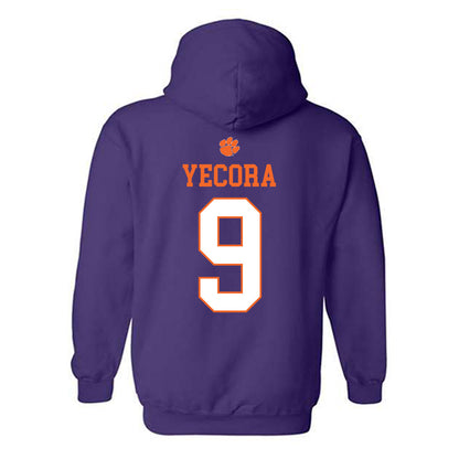 Clemson - NCAA Women's Tennis : Candela Yecora - Classic Shersey Hooded Sweatshirt-1